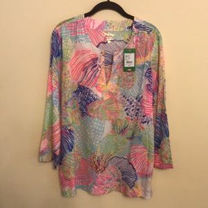 Lilly Pulitzer Cotton Top, L, New With Tags